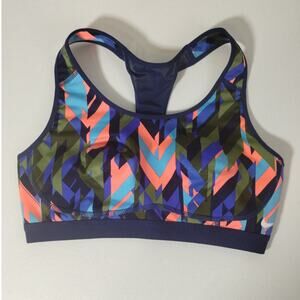 Nike Pro Size Medium Dri-Fit Fierce Multicolor Print Medium-Support Sports Bra